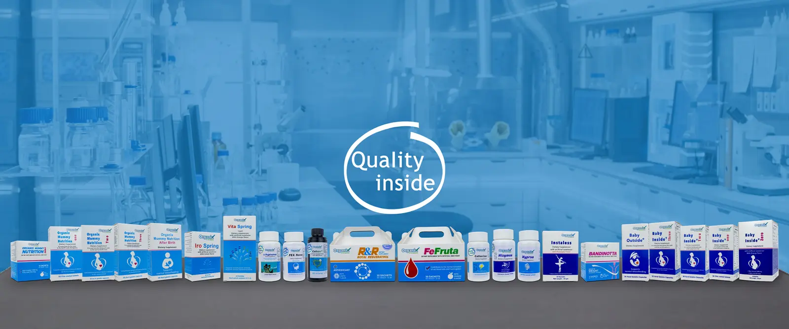 The full Organix product range